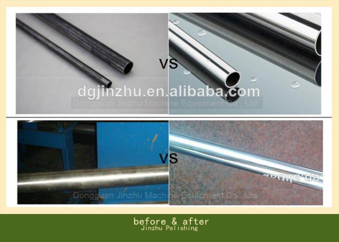 8k ミラーヘアライン ワイヤ描画 仕上げ 表面仕上げのための自動金属パイプ /チューブスクエア /ラウンドポーリングマシン 5