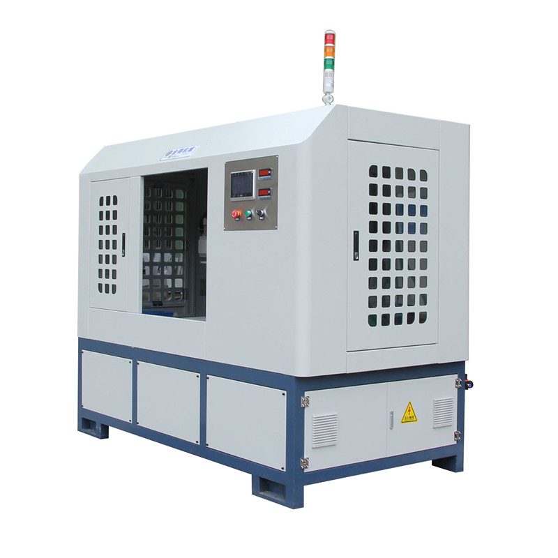 2 grinding heads rotary table polishing machine for round lock handle wire drawing machine