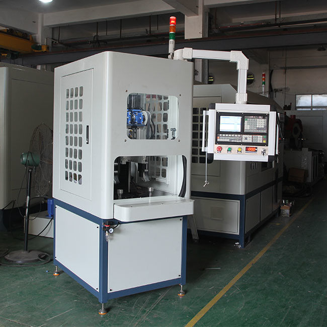 工場直販研磨丸型カバー製品 2 局 CNC 研削ブラシ加工装置 定期的な丸型製品の表面